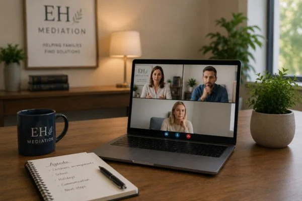 child access mediation Shepshed online meeting.