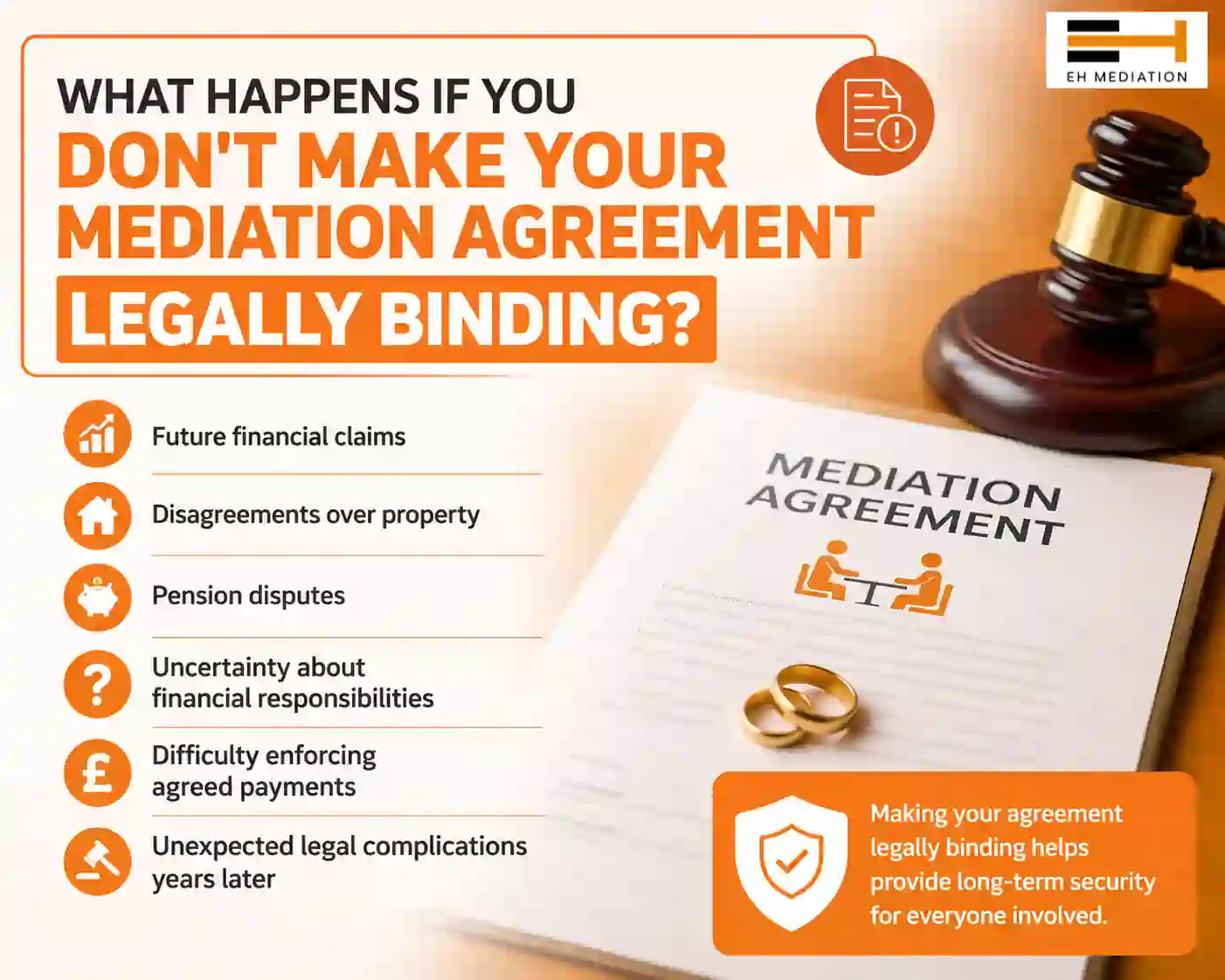 What Happens If You Don't Make Your Mediation Agreement Legally Binding Shepshed?